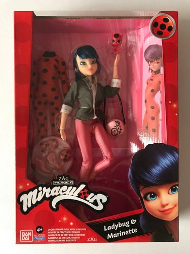Miraculous Ladybug Y Marinette 2 Vestidos Bandai Zag Playmat (Usado)