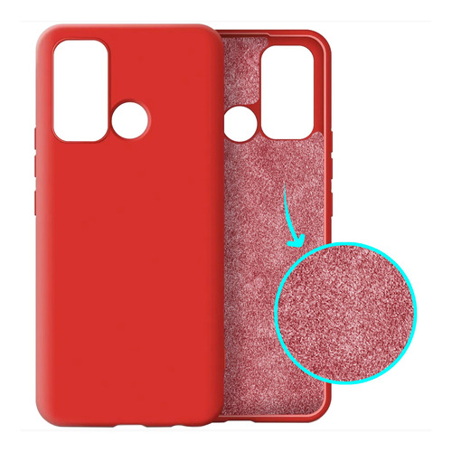 Silicone Case Con Gamuza Interna Para Motorola G31 