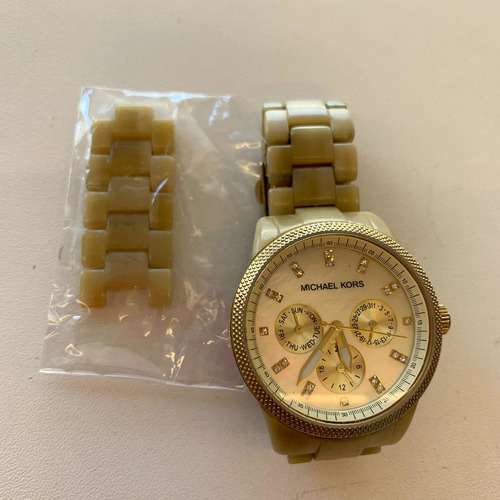 Relógio Michael Kors Tartaruga Bege