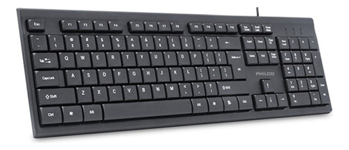 Teclado Usb Philco Estandar Ck101 Español Color del teclado Negro