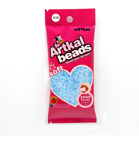 Artkal Beads Mini 2,6mm Soft Gama Colores Azules Cielo