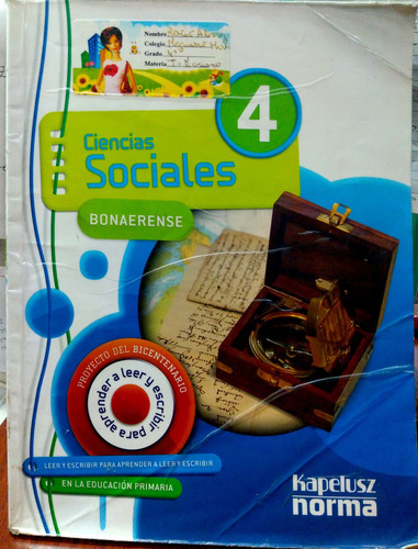 Ciencias Sociales 4 Bonaerense Kapelusz Usado* 