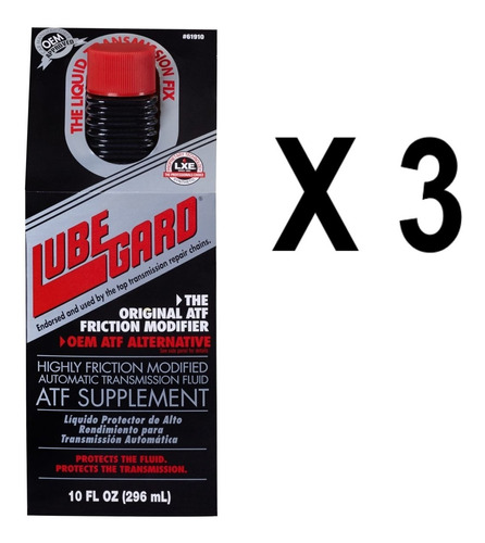 Lubegard Aditivo Alta Fricción Transmisión Automatica 3pz