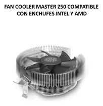 Comprar Fan Cooler Master Z50 Compatible Con Enchufes Intel Y Amd