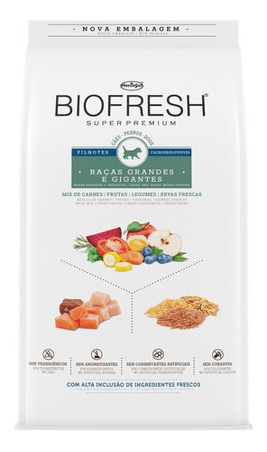 Biofresh Cachorro Raza Grande Y Gigantes 3 Kg Con Pate 300gr