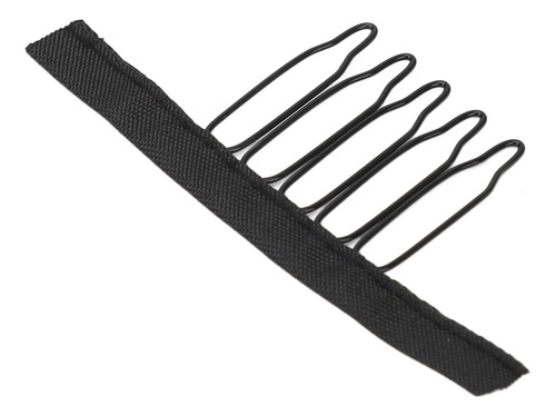 Wig Combs Cloth 100pcs 5 Teeth Stainless Steel Curved Design