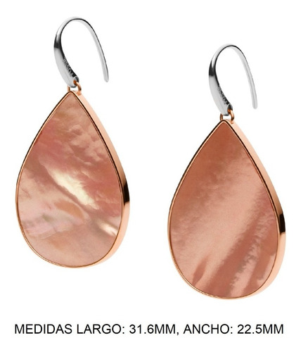 Imagen 5 de 7 de Aretes Fossil Mujer Classics Mop