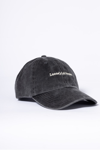 Gorra Negra Regulable Clasica Gastada Locos X El Asado