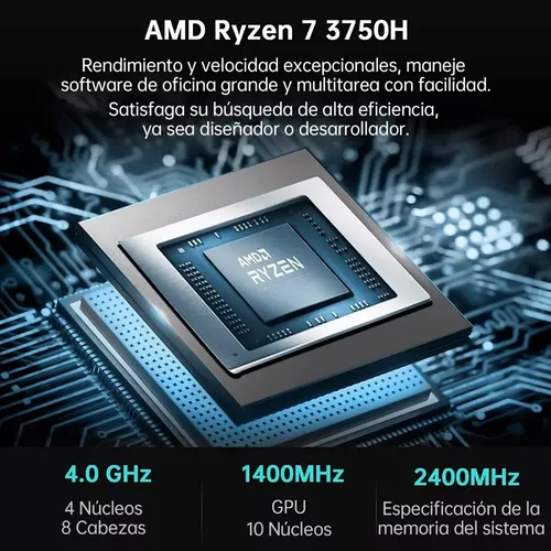 Mini Pc Amd Ryzen 7 3750h 16 Gb Ddr4 512 Gb Ssd Windows 11 P