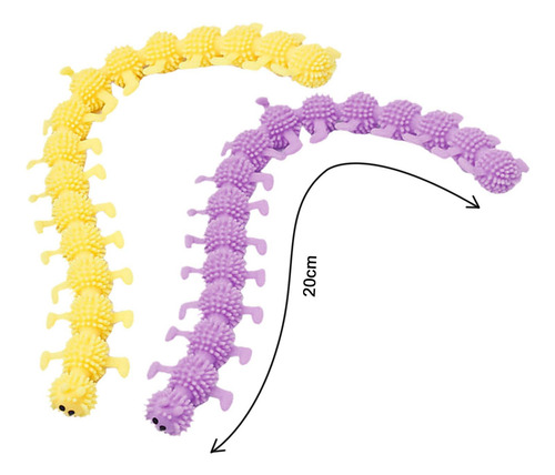 2 Piezas Caterpillar Fidget Juguete Relajante Calmante