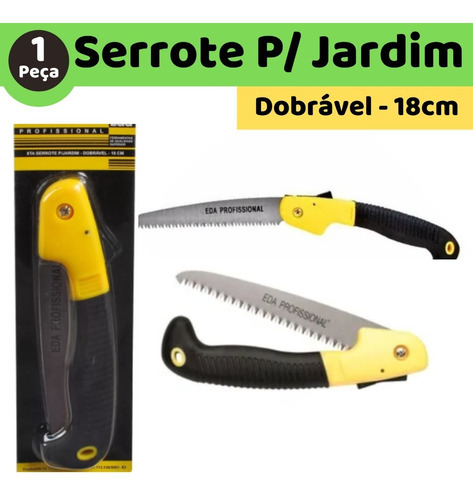 Serrote Dobrável Jardim Corte Galho Arvore Folha 18cm Eda