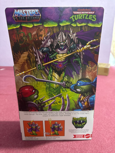 Turtles Of Grayskull Super Shredder Mutated Serpent Figura (Usado)