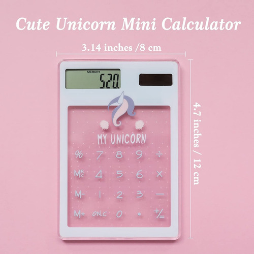 Imagen 3 de 5 de Calculadora Unicornio Luz Solar