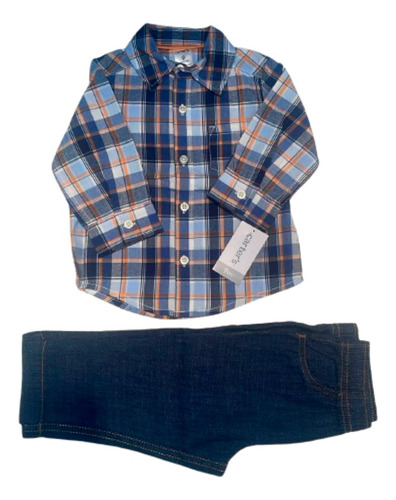 Conjunto Pantalon Y Camisa - 9m - Carters - Importado Usa