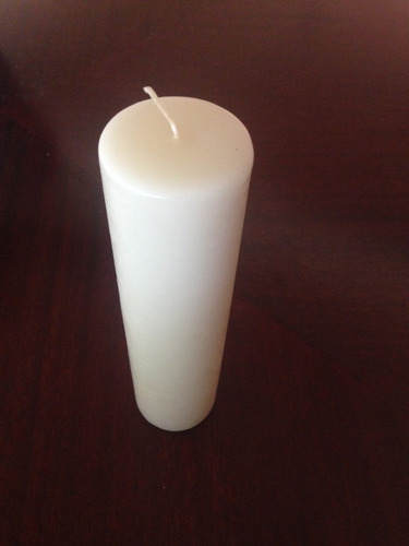 5 Velas 5 X 20 Cm Blanco 18 Horas Prendida No Humea 