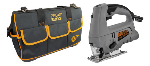 Kit Serra Tico Tico 710w Profissional Cinza 60Hz + Bolsa De Ferramentas Reforçada Pró Euro 127v