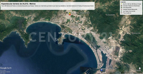 Terreno Comercial Con 290 Metros De Frente A Bulevar, En Manzanillo