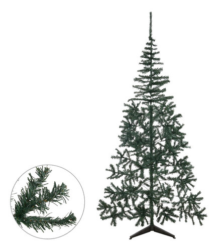 Árvore De Natal 2,40 M 600 Tips Pé De Plástico