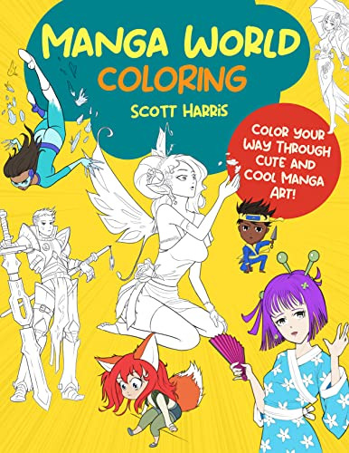 Libro Manga World Coloring De Harris Scott  Quarto Books