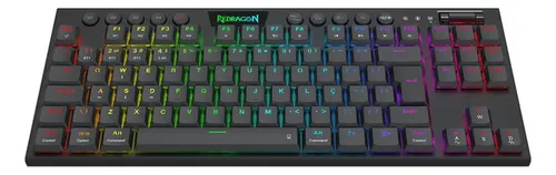 Teclado Gamer K621RGB-PRO Horus Pro TKL Mecânico Preto Redragon