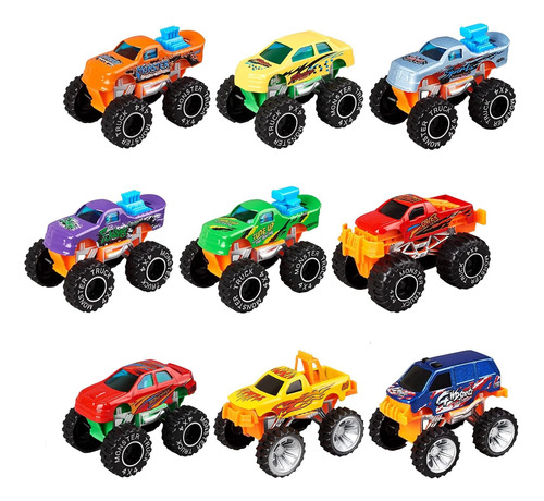 Monster Jam Truck Set X3 Camionetas 4x4 Auto Regalo Niño