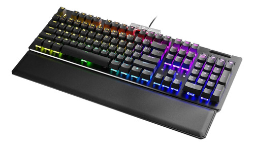 Evga Z15 Rgb Teclado Usb Para Juegos, Led Retroiluminado Negro Español Latinoamérica