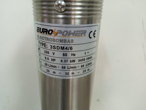 Cuerpo De Bomba Sumergible 0.5hp 220v 3sdm4/6 Europower