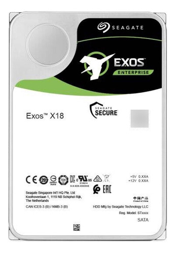 Disco rígido Seagate 12tb ST12000nm004j (cp) prateado