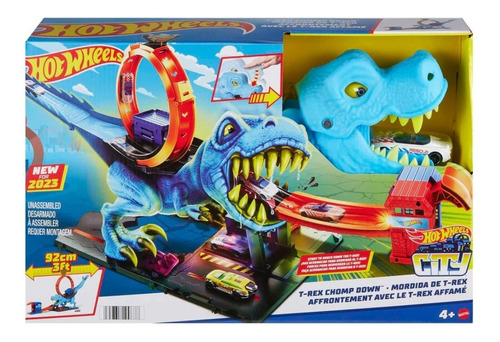 Pista Hot Wheels Mordida T-rex 92 Cm Original