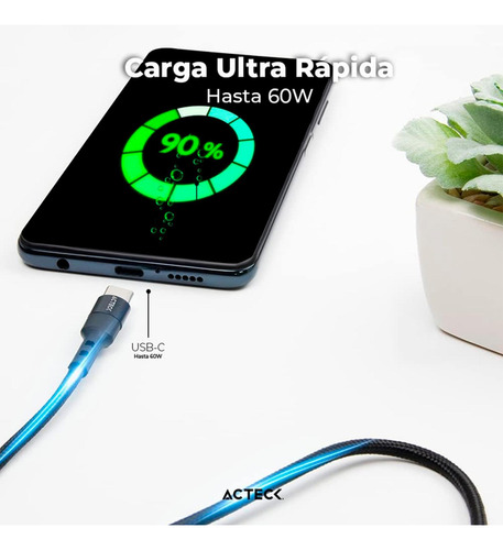 Cable Acteck Linx Plus Cc420 Usb C A Usb C 1m Ac-934855
