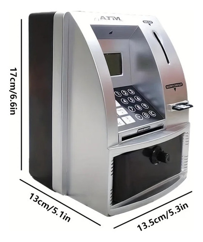 Cofrinho Atm Inteligente Para Mini Caixa Eletrônico Com