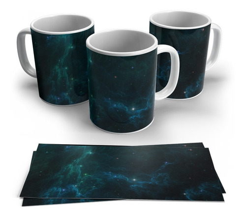 Taza Espacio Estrellas Taza De Galaxia. Taza Para Café M8 Blanco