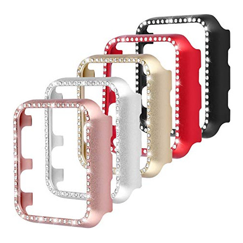 Leotop Compatible Con Apple Watch Case 42mm, Metal Bumper Pr