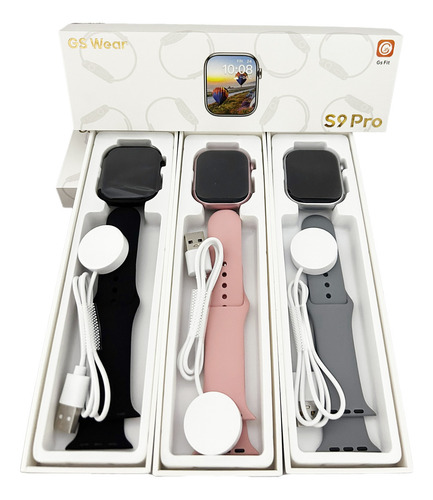 Relógio Smartwatch S9 Pro 45 Mm Série 9 Caixa Prateado Pulseira Prateado Bisel Prateado Desenho Da Pulseira Lisa