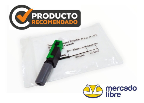 100 Conector De Fibra Optica Sc/apc De 3.0 Mm Varias Marcas 