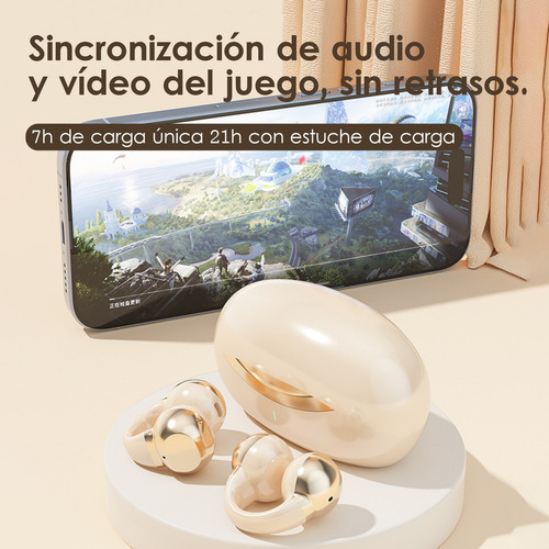Audífonos Tecmiyo J07-F inalambricos con cancelacion de ruido y sonido Hifi