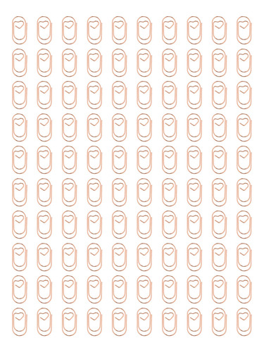 Clipes De Papel Pequenos, 100 Unidades Portáteis Em Forma De