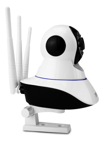 Imagem 3 de 6 de Camera Robo Ip Sem Fio Wifi Hd 2 Antenas Sensor Noturno