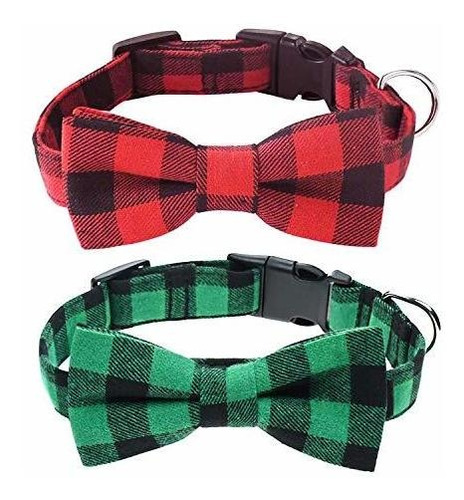 Malier 2 Pack Collar De Perros Con Corbata De Arco, Zhh34