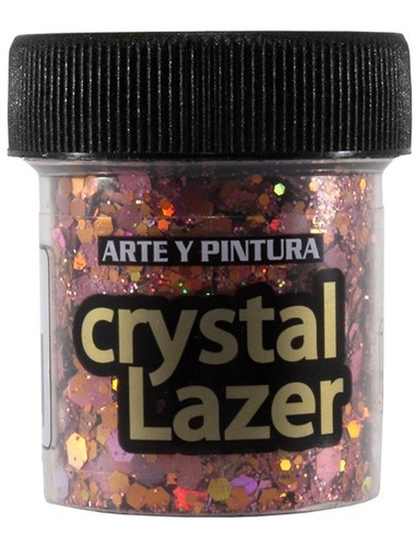 Escarchas Glitter Crystal Rosado X2 Unids