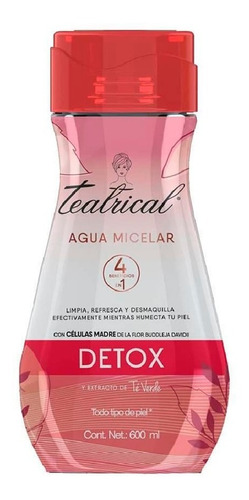 Teatrical Agua Micelar Te Verde Detox X600 Ml