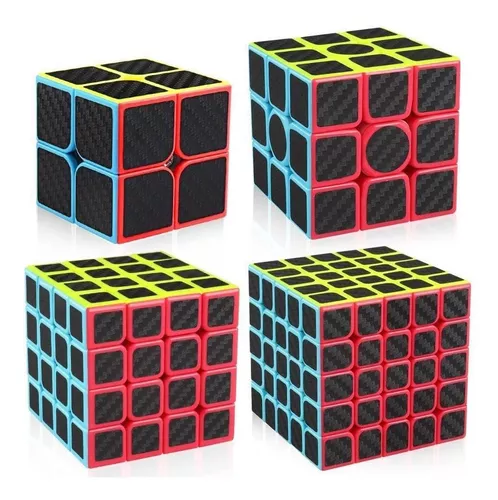 Cubo Mágico 3x3 Preto Adesivado (YJ8358)