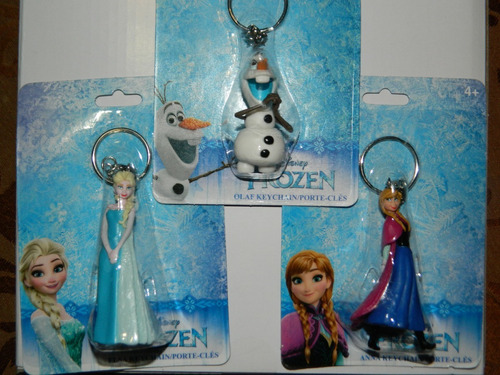 Set 3 Figurine Llavero Frozen Anna Elsa Olaf