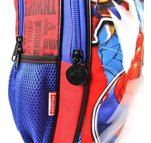 Imagem 5 de 5 de Mochila Homem Aranha Infantil Costas Sestini 065343