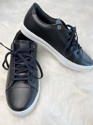 Tênis Calvin Klein Feminino Original Em Couro Preto 37