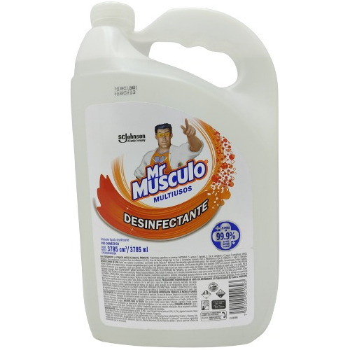 Caja 4 Limpiador Desinfectante Mr. Musculo 3.78lts 0556 Ml.