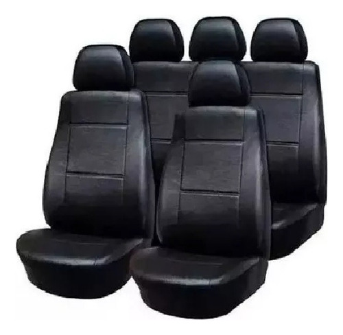 Juego Fundas Cubre Asiento Vw Fox Crossfox 1/2-1/2 Cuerina