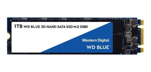 Imagen 1 de 2 de Disco sólido SSD interno Western Digital  WDS100T2B0B 1TB azul