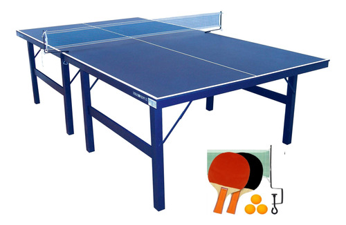 Mesa Tenis De Mesa / Ping Pong Procópio 15 Mm Mdp + Kit Raqu