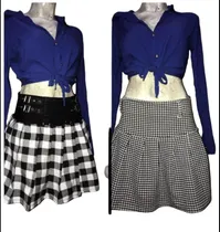 Comprar Pack Mini Falda Tableada Cuadros + Mini Falda Tableada